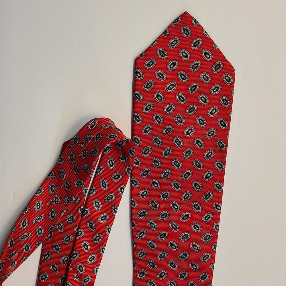 Robert Talbott Red And Black Patterned Tie - image 1